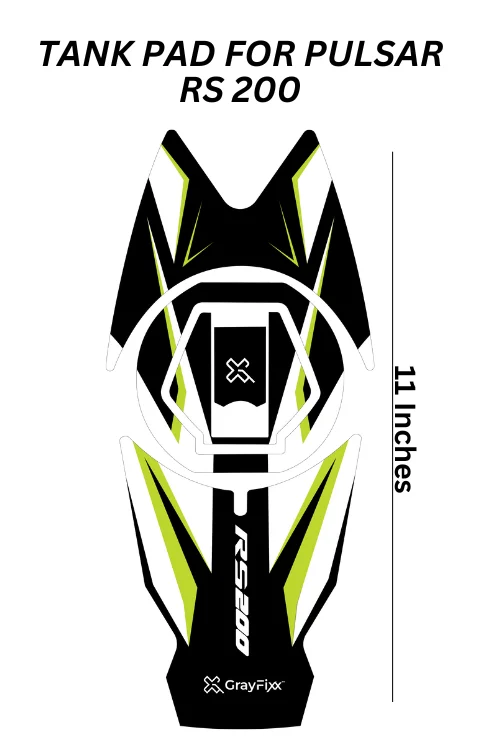 Tank Pad Compatible with Pulsar RS 200 | Size 11 Inches, Pack Of 1